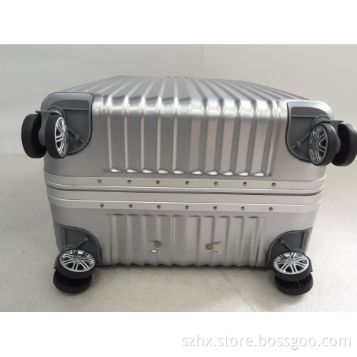 popular cabin size ABS+PC carry-on suitcase// travle trolley luggage//spinner wheels trolley bag//aluminum frame travel bag